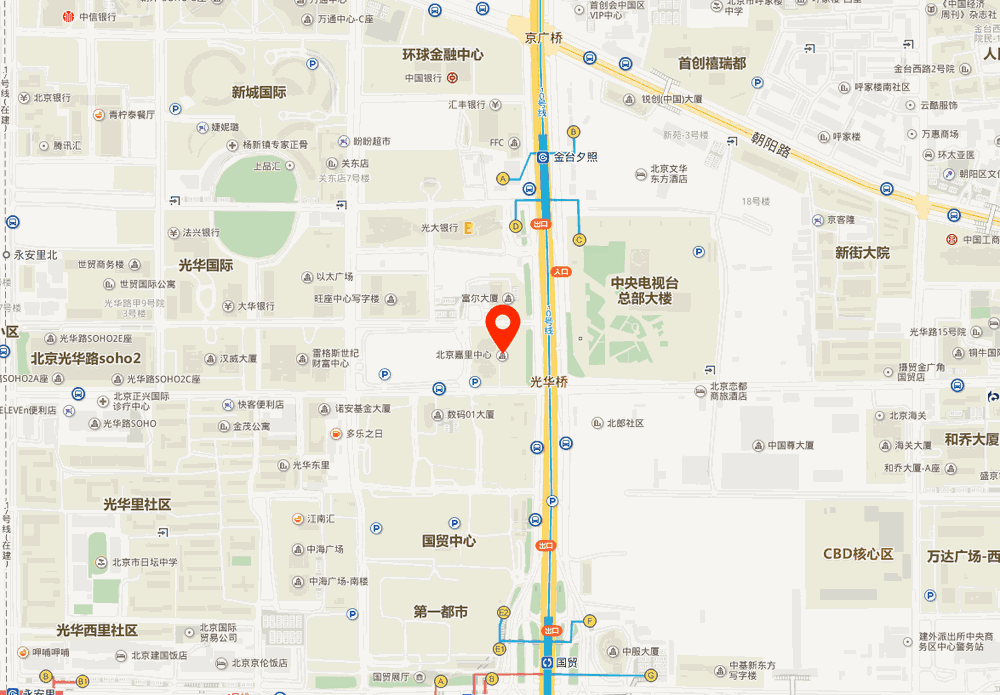 嘉里中心位置地图